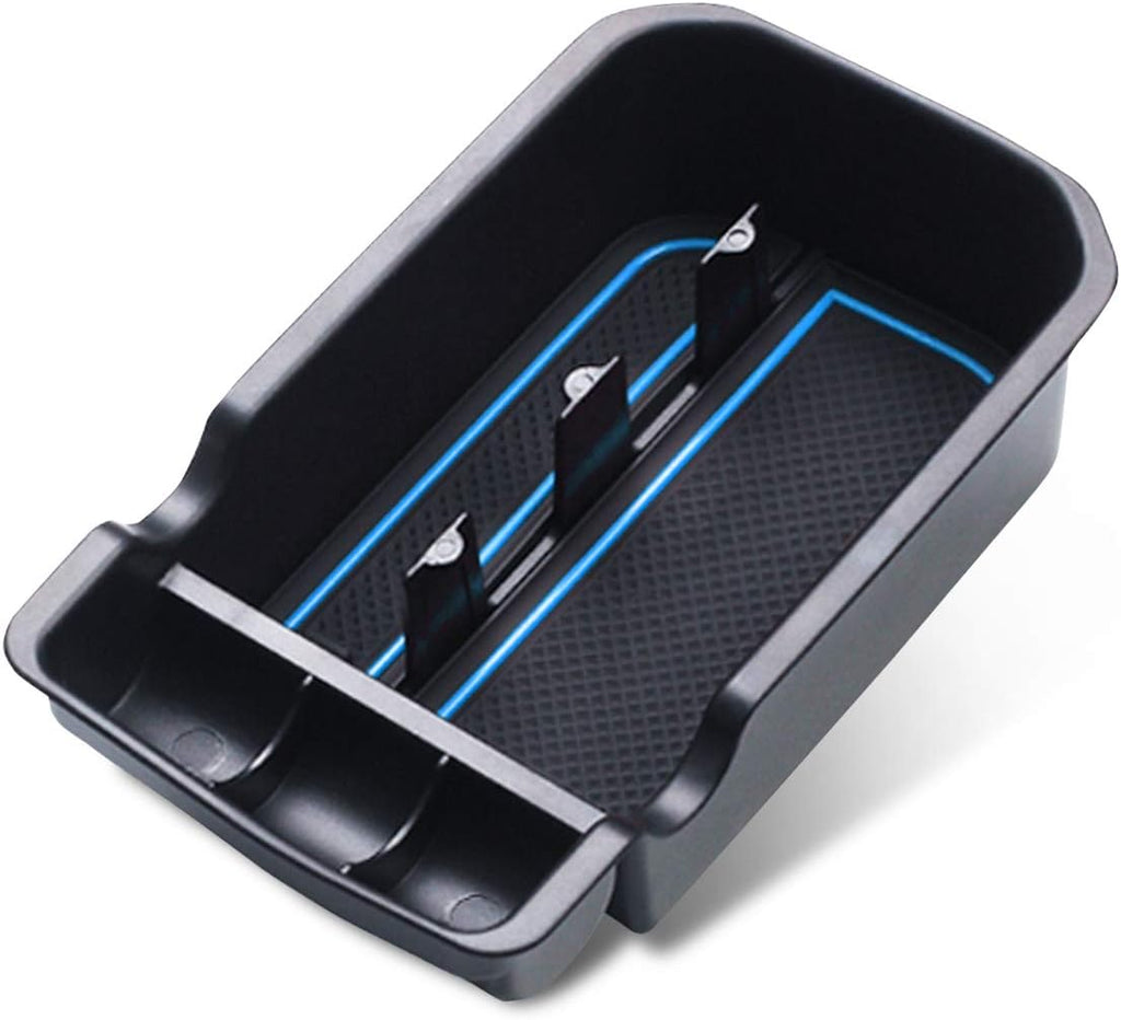 Car Center Console Organizer Armrest Box Storage Tray Red Pack of 2 B62078