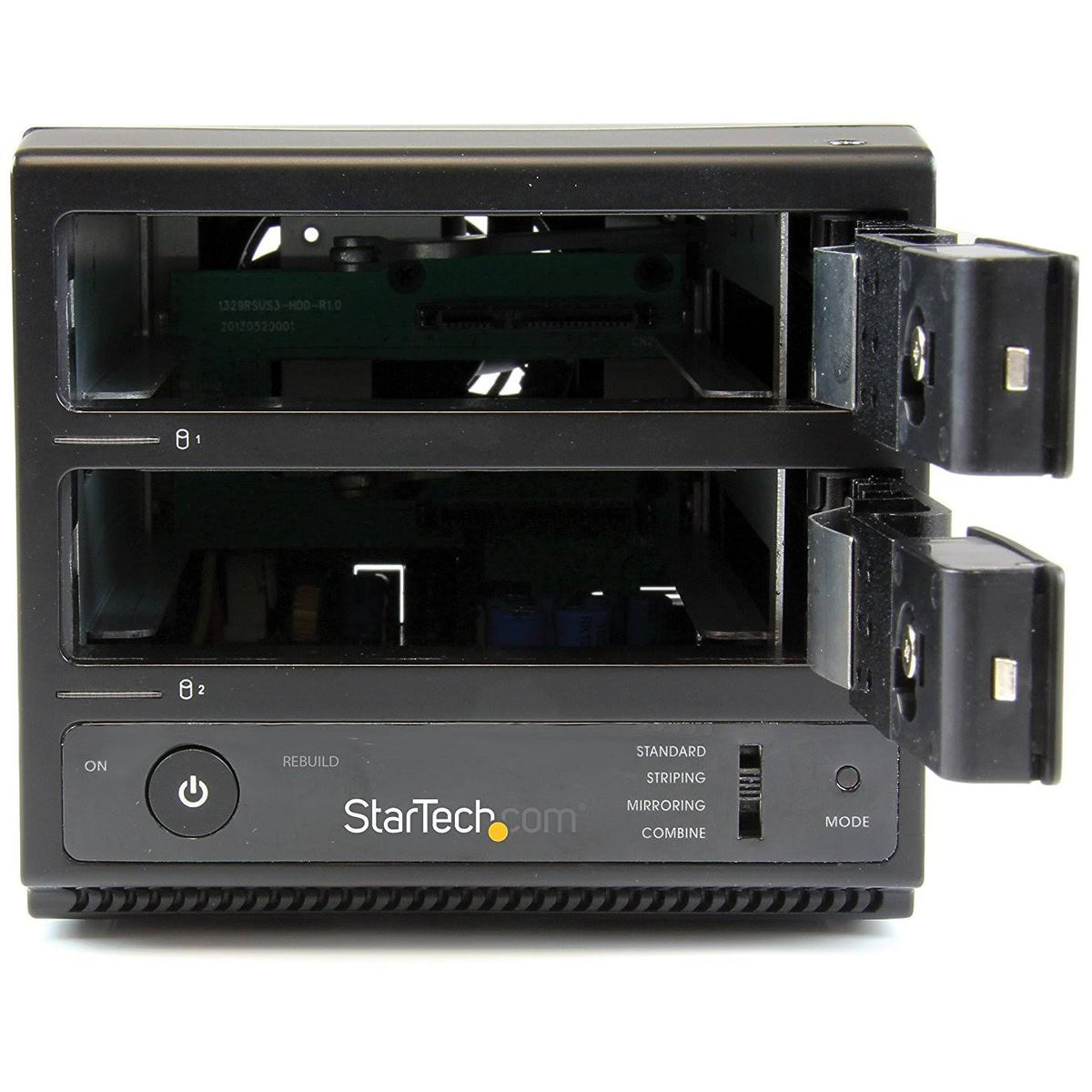 USB 3.0 eSATA Dual-Bay 3.5 SATA III Hard Drive Enclosure V8490