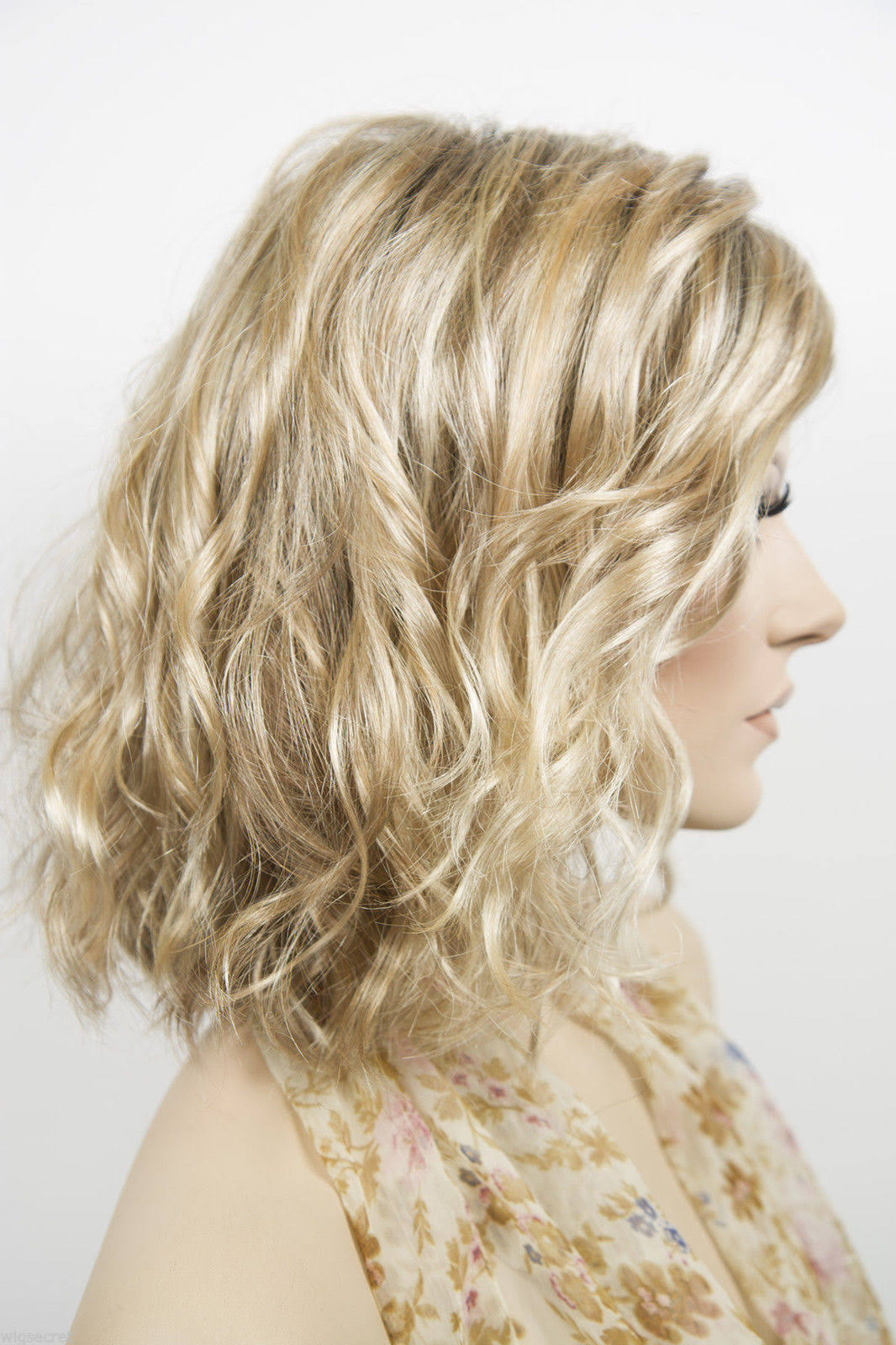 Wavy Blonde Brunette Red Grey Wigs B78967
