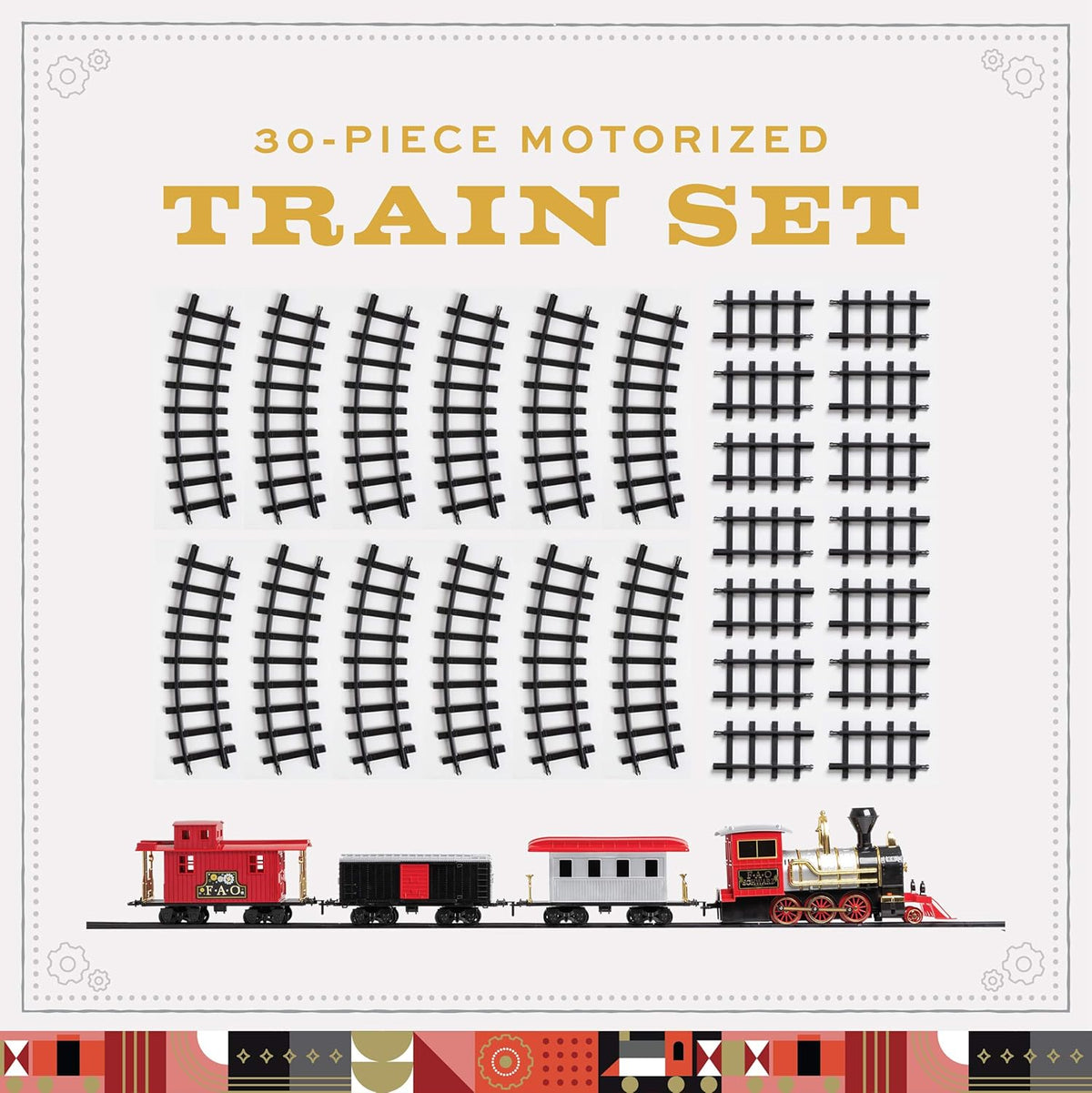 Motorized Train Set 30-Piece with Light-Up LED W964385