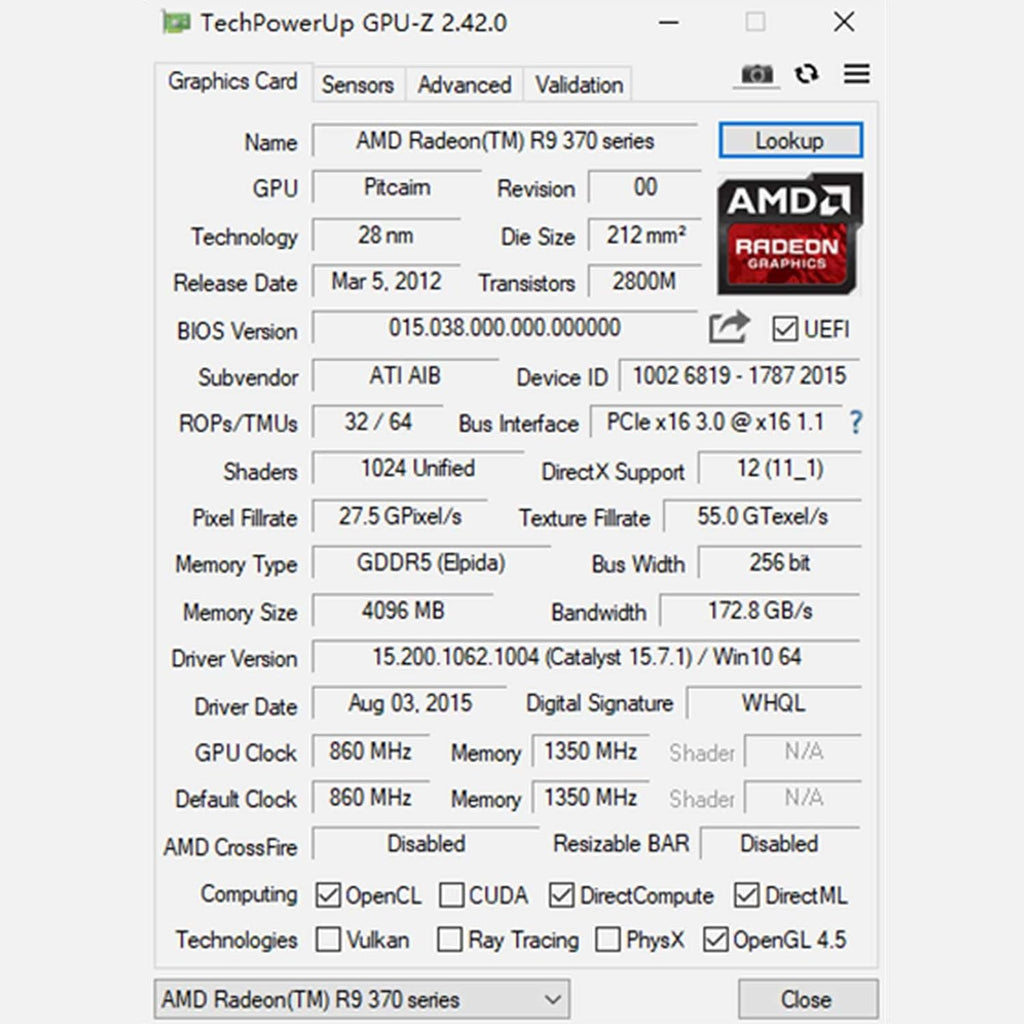 4GB GDDR5 256 Bit Graphics Card with Dual Fans V183