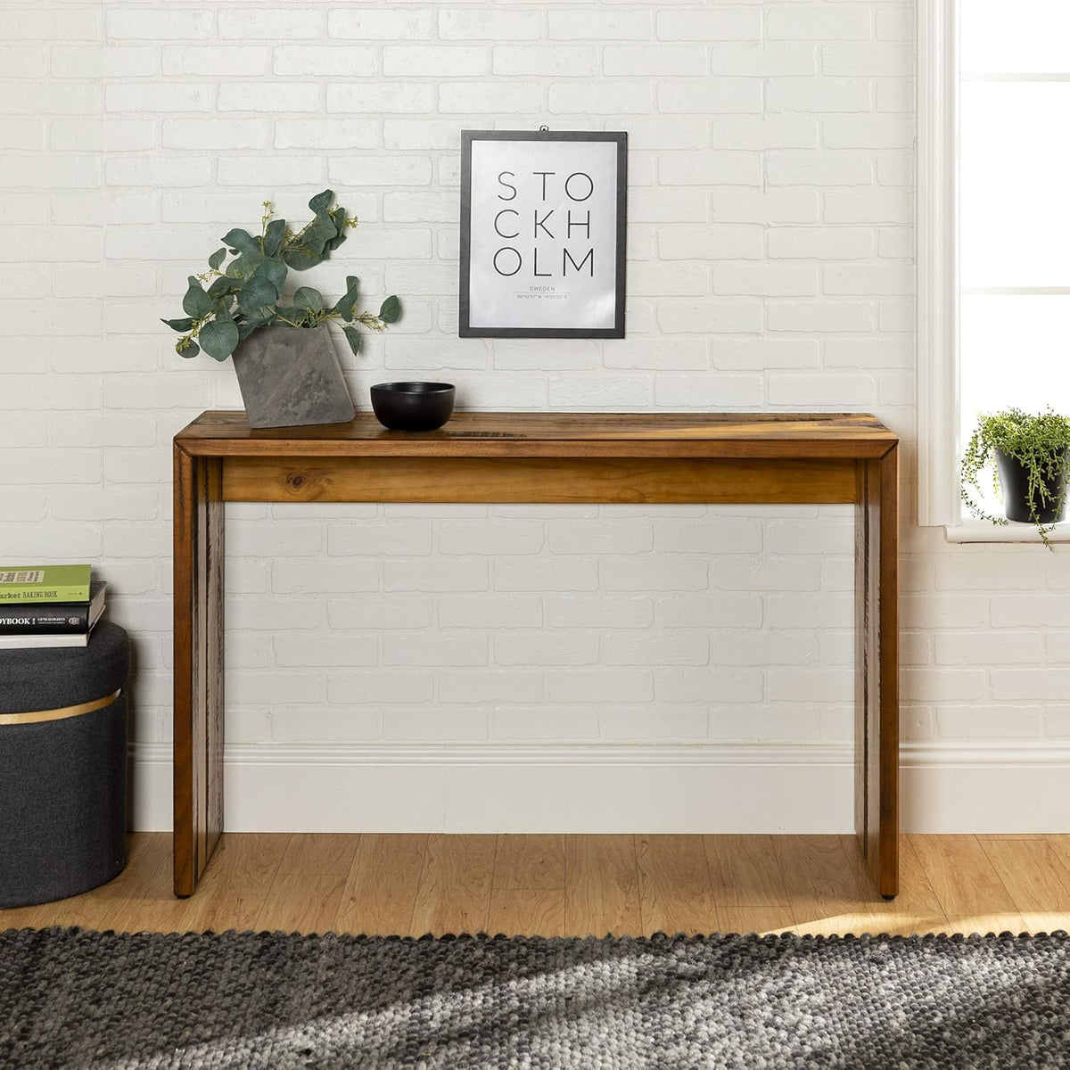 60 Inch 2 Tier Solid Wood TV Stand C7906