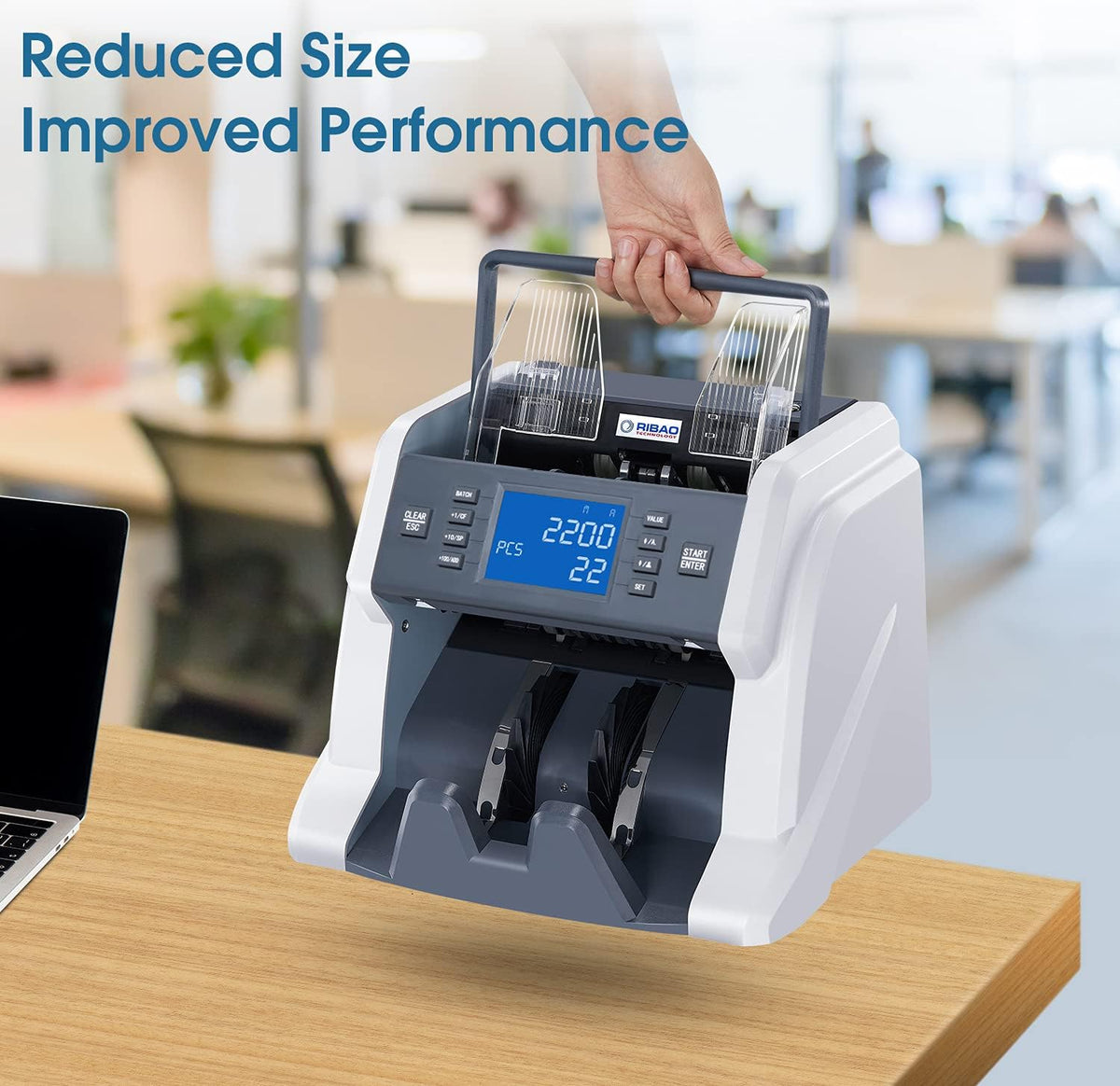 Portable High Speed Bill Counter Money Counting Machine M856