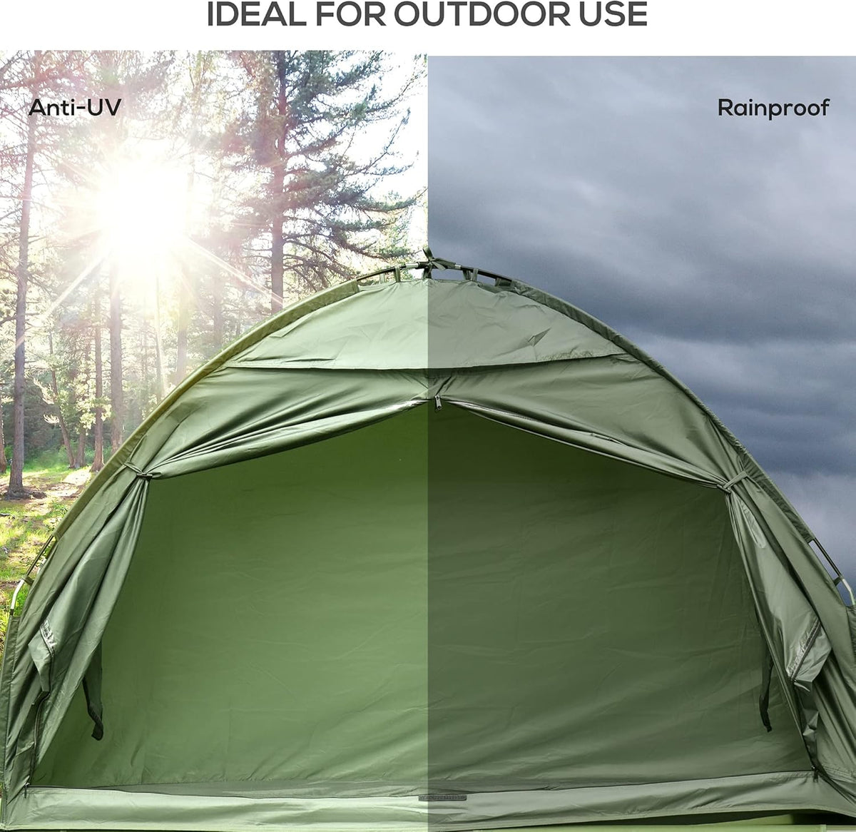 Compact Pop Up Folding Camping Cot Tent Combo Set V20279