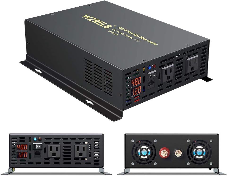 Pure Sine Wave 3500W Power Inverter with Dual AC Outlets V2212