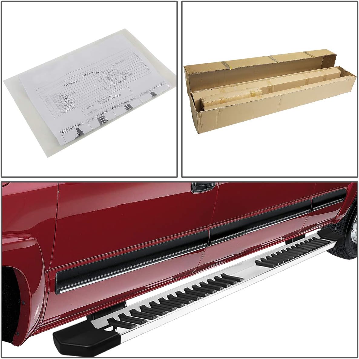 6 Inches Stainless Steel Side Step Nerf Bar Running Boards V47863