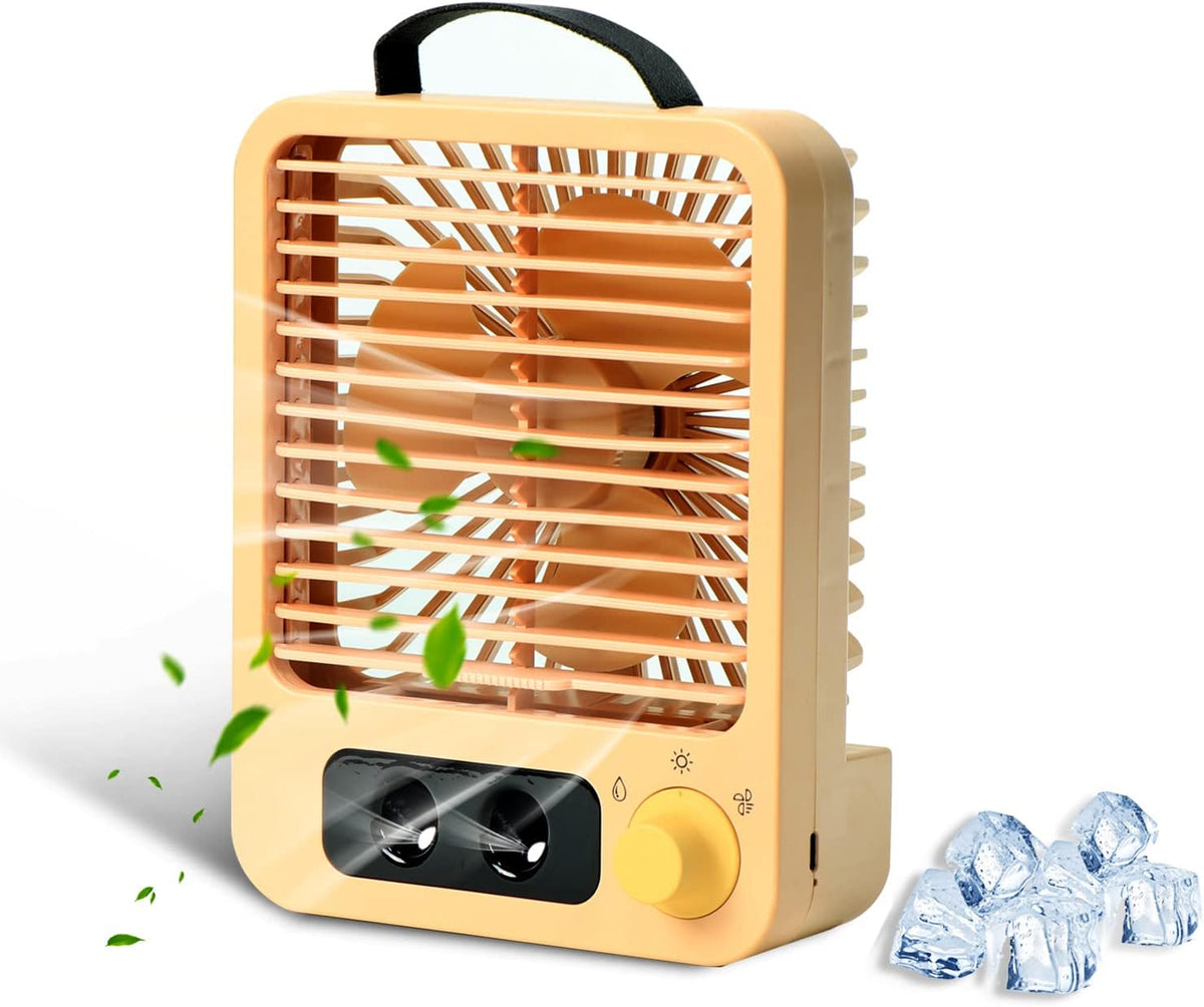Mini Cooling Fan with Light Pack of 2 Z60083