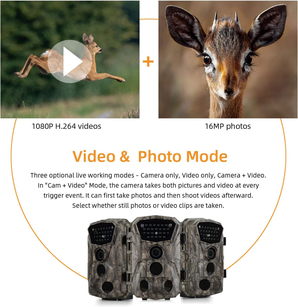2 Pack 18MP 1080P Trail Game Camera with Night Vision K485165
