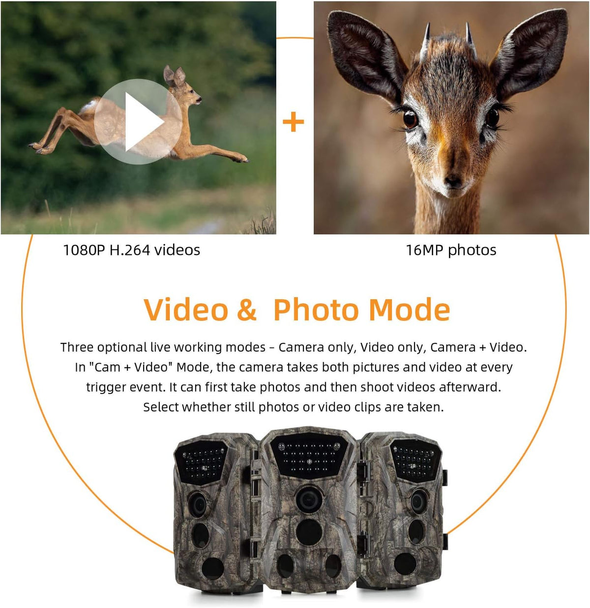 2 Pack 18MP 1080P Trail Game Camera with Night Vision K485165