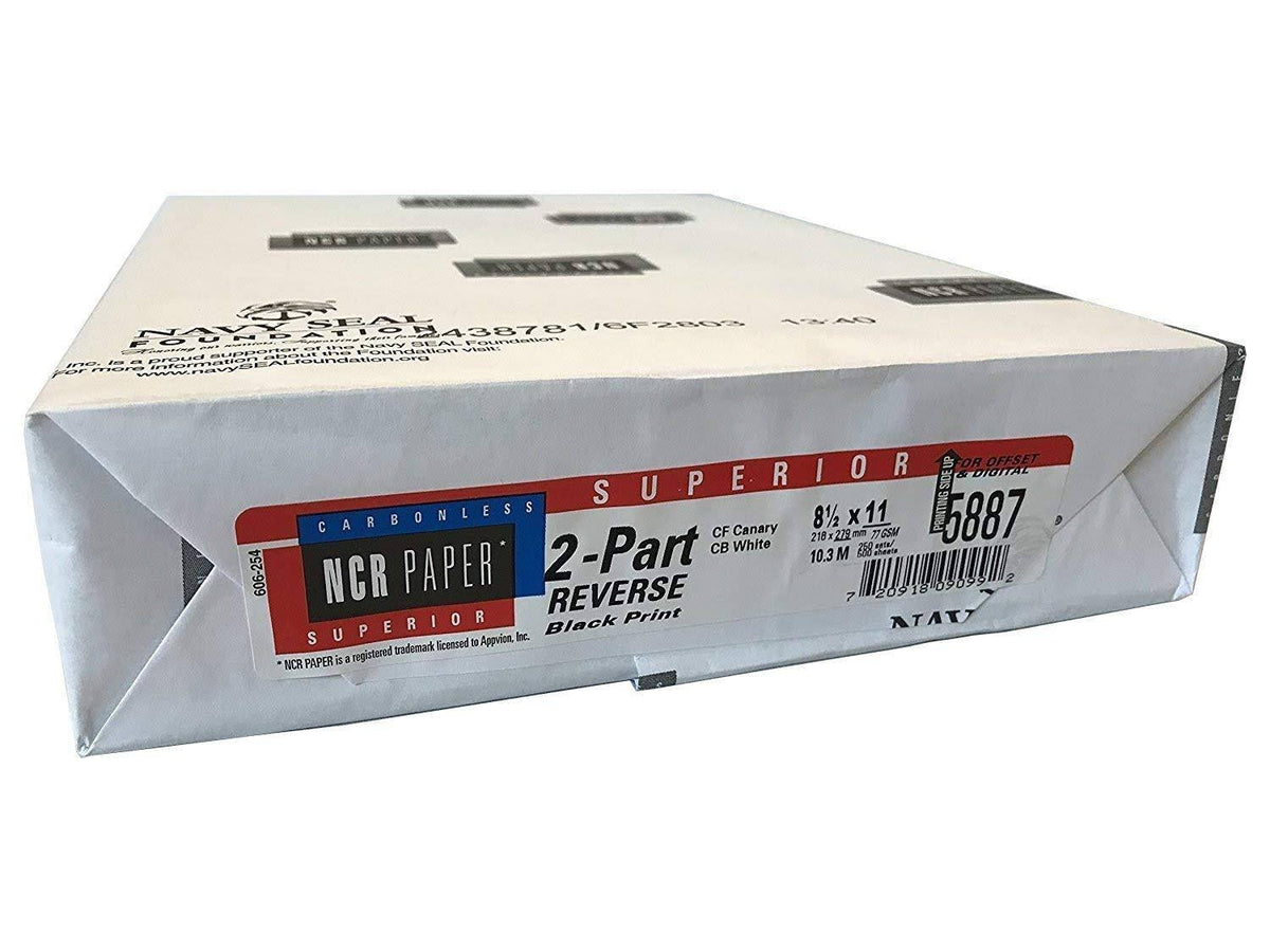 250 Sets 2 Part Carbonless Letter Size Paper I74462