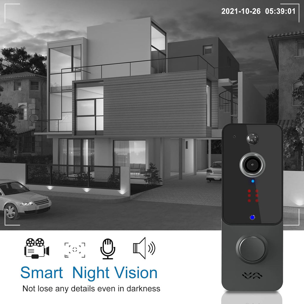 Wireless Video Doorbell Camera with Chime F63913