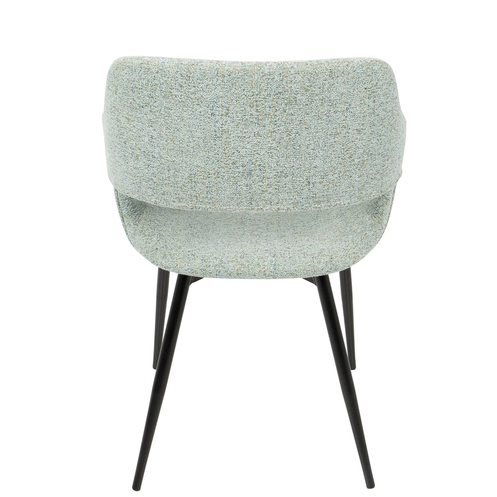 Mid-Century Modern Chair Set of 2 Green L1779