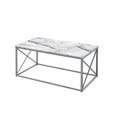 White Rectangular Coffee Table, Set of 3 J1692