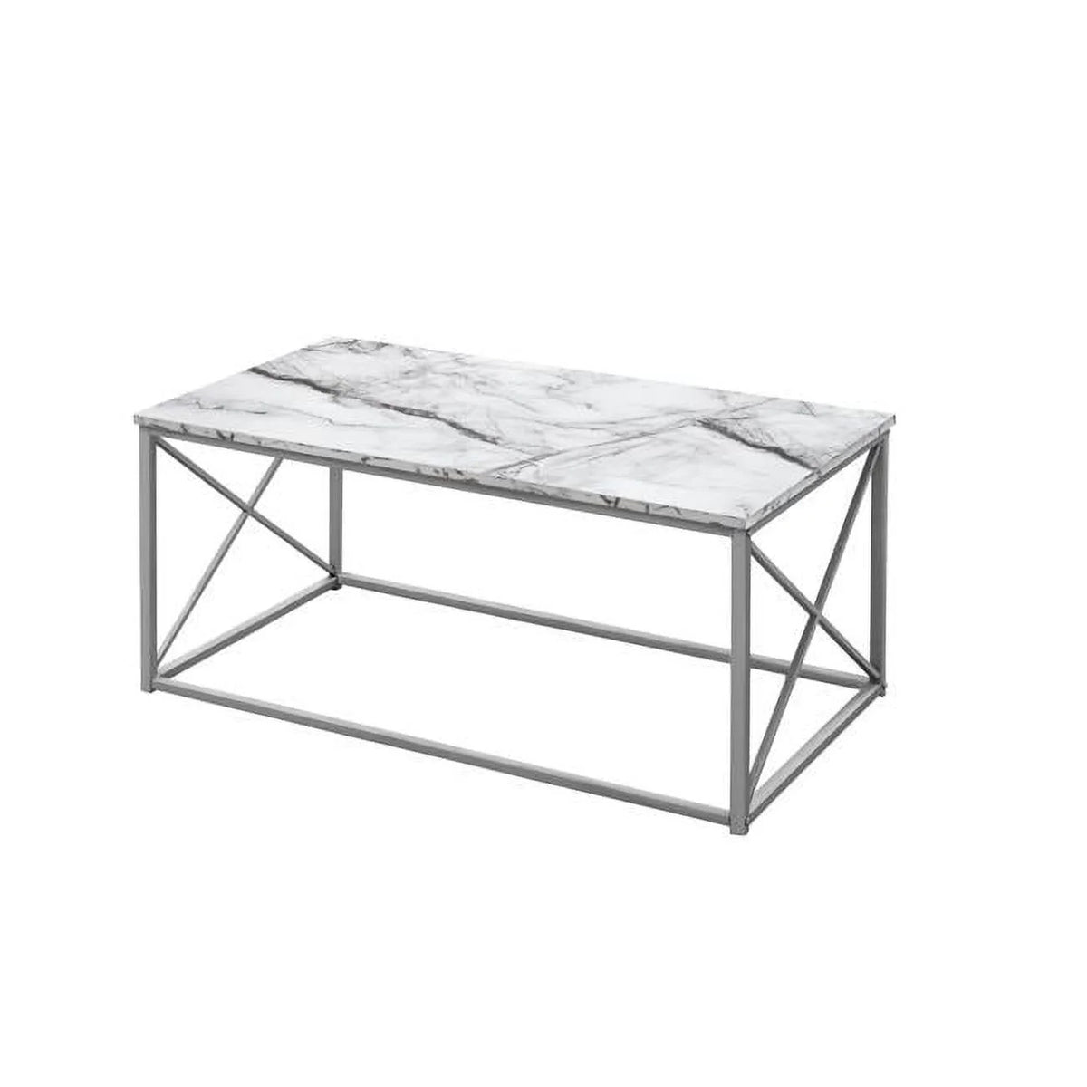White Rectangular Coffee Table, Set of 3 J1692