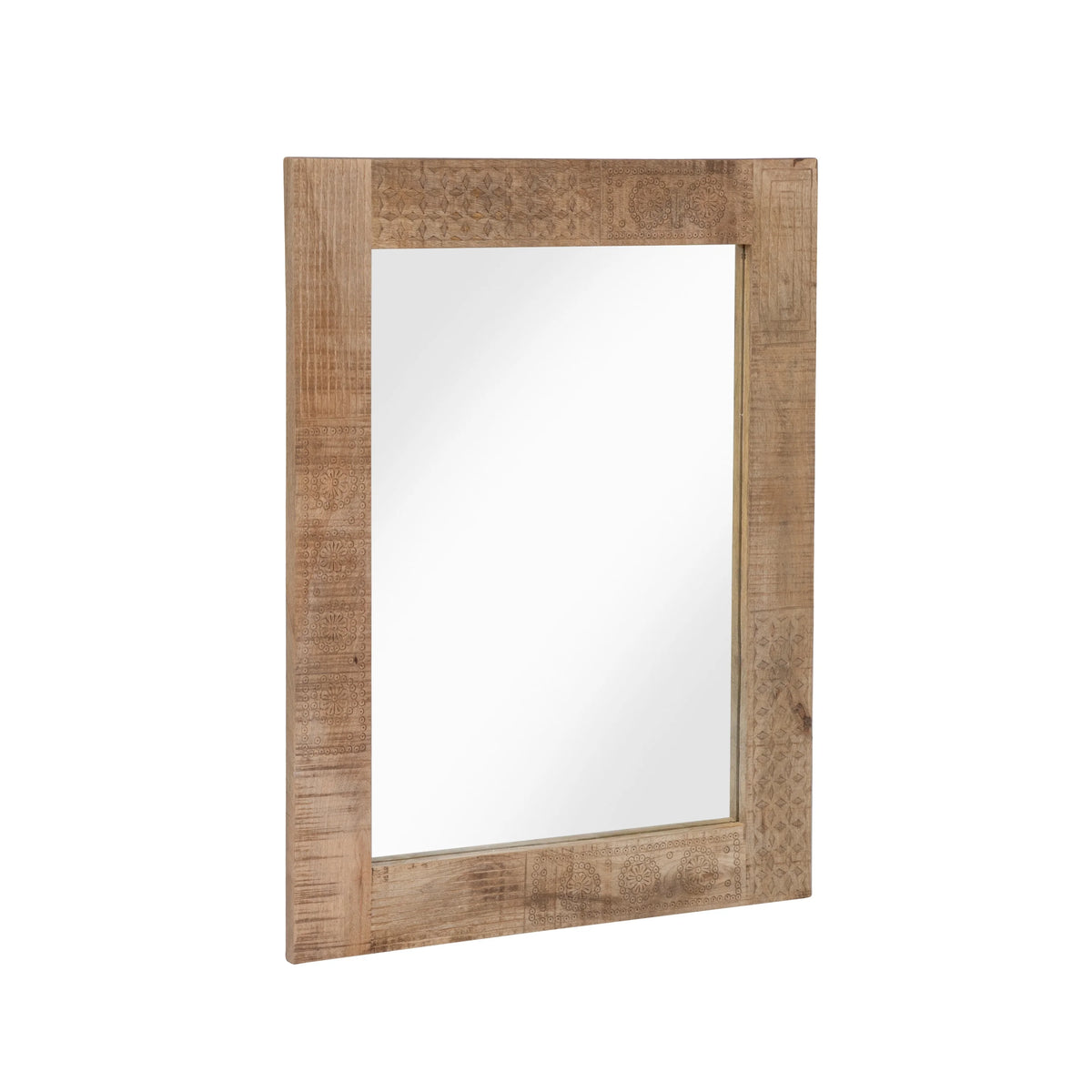 Natural Solid Wood Wall Mirror R5978