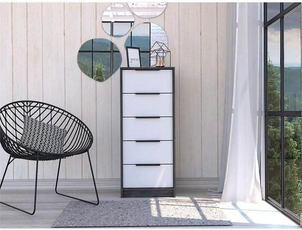 5 Drawer Engineered Wood Dresser P7616