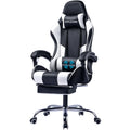 White Gaming Chair with Footrest Q55929