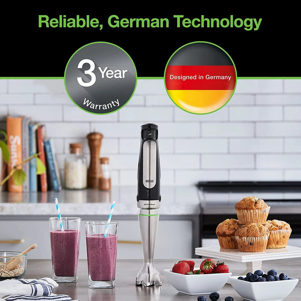 3-in-1 Immersion Hand Blender 500W Stainless Steel U16369