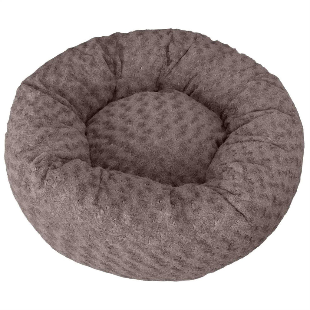 Curly Fur Plush Donut Dog Bed S3044