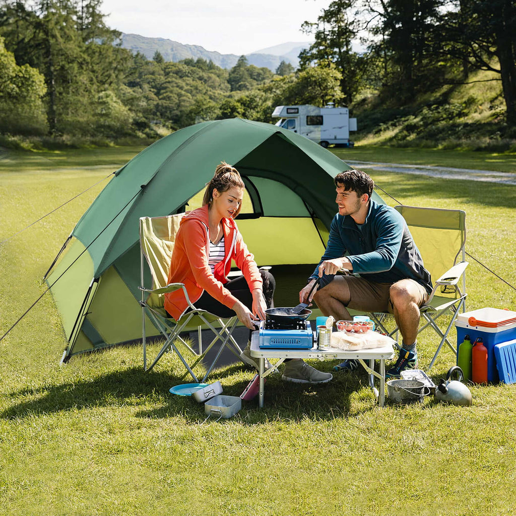2-person Camping Tent with Rain Fly Carrying Bag V726