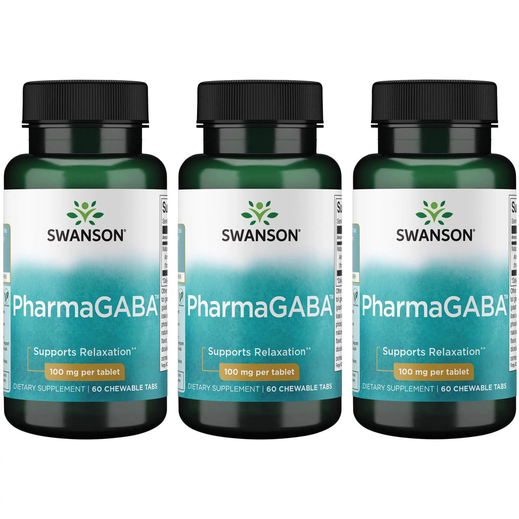 Gaba 100 mg 60 Chewables 3 Pack B635