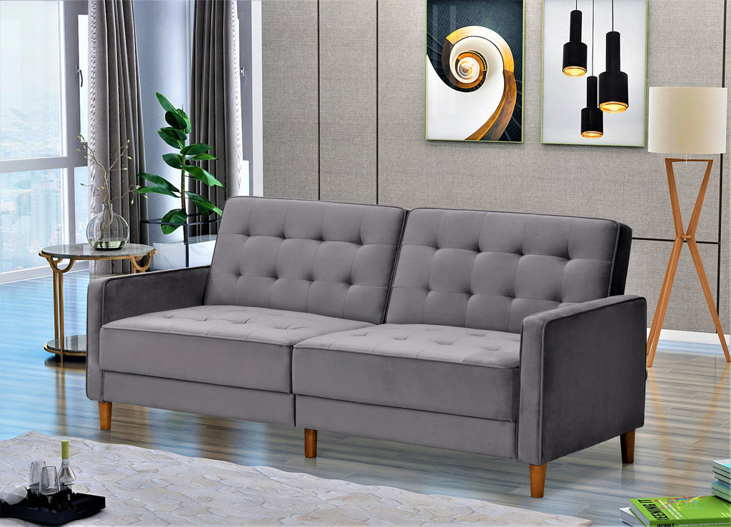 Grey Sofa Bed with Pull Out Bed P7576