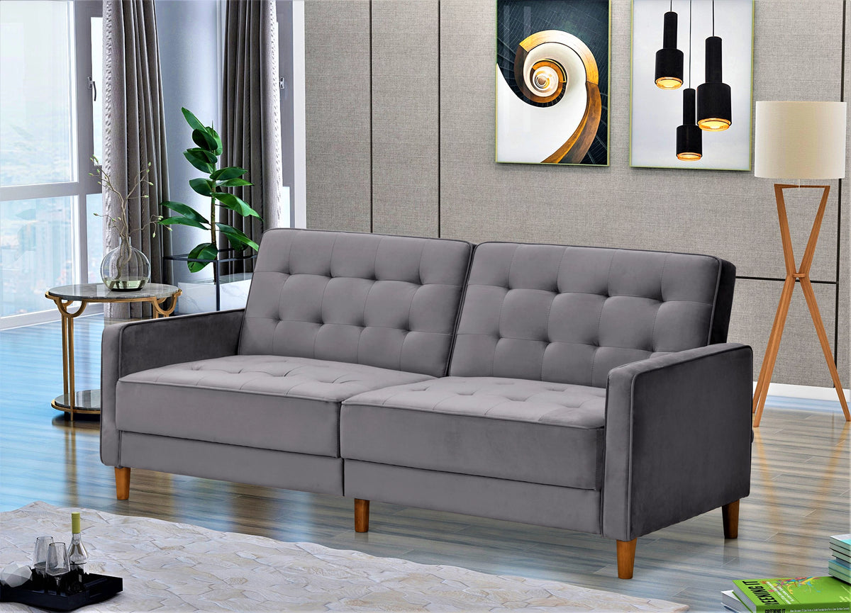 Grey Sofa Bed with Pull Out Bed P7576