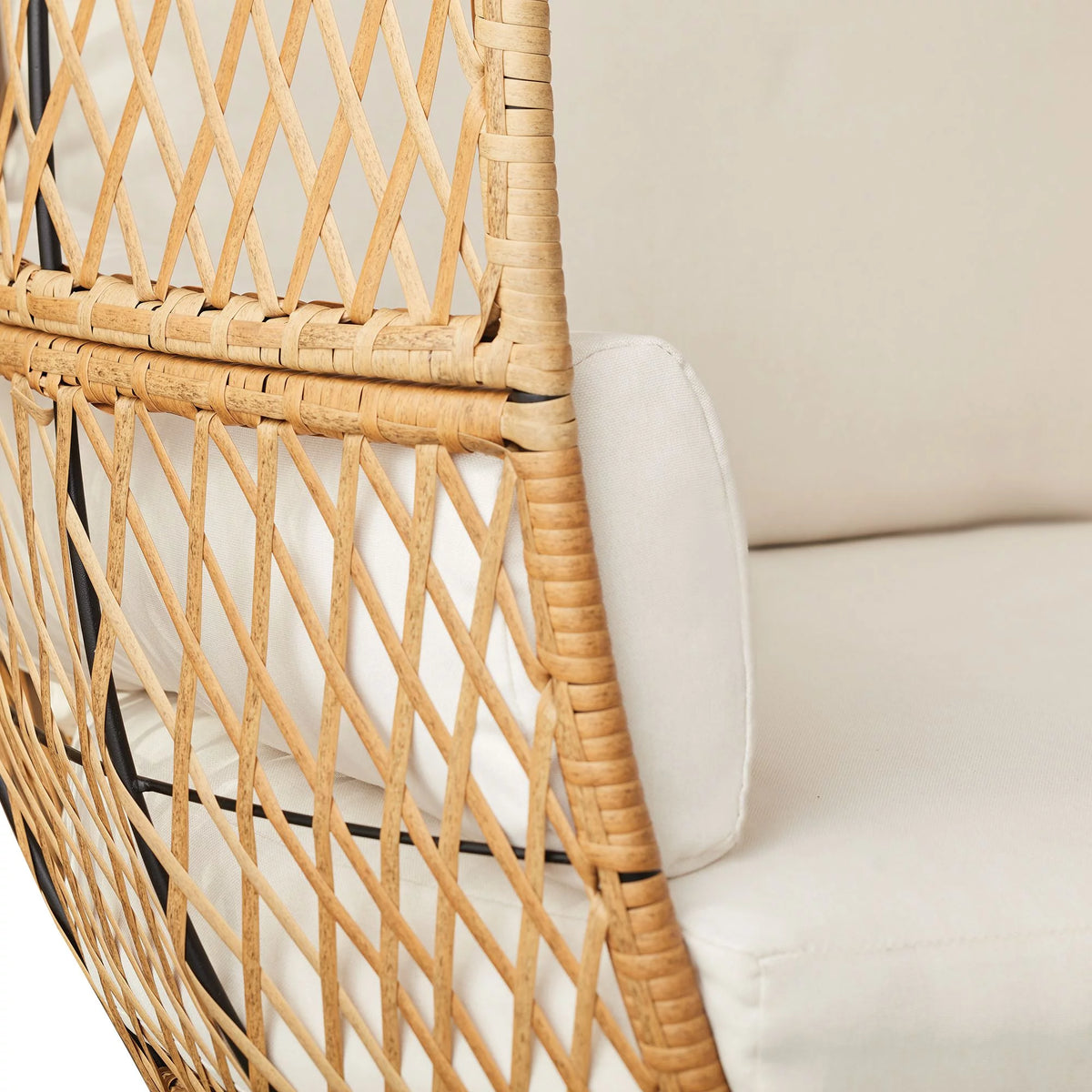 Boho Wicker Egg Chair G12819