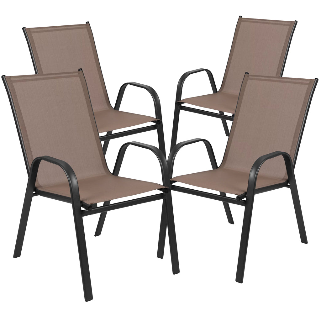 7 Piece Outdoor Patio Dining Set with Umbrella Hole F353390