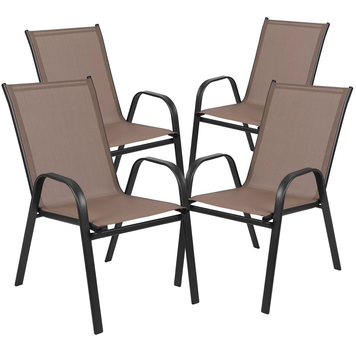 7 Piece Outdoor Patio Dining Set with Umbrella Hole F353390