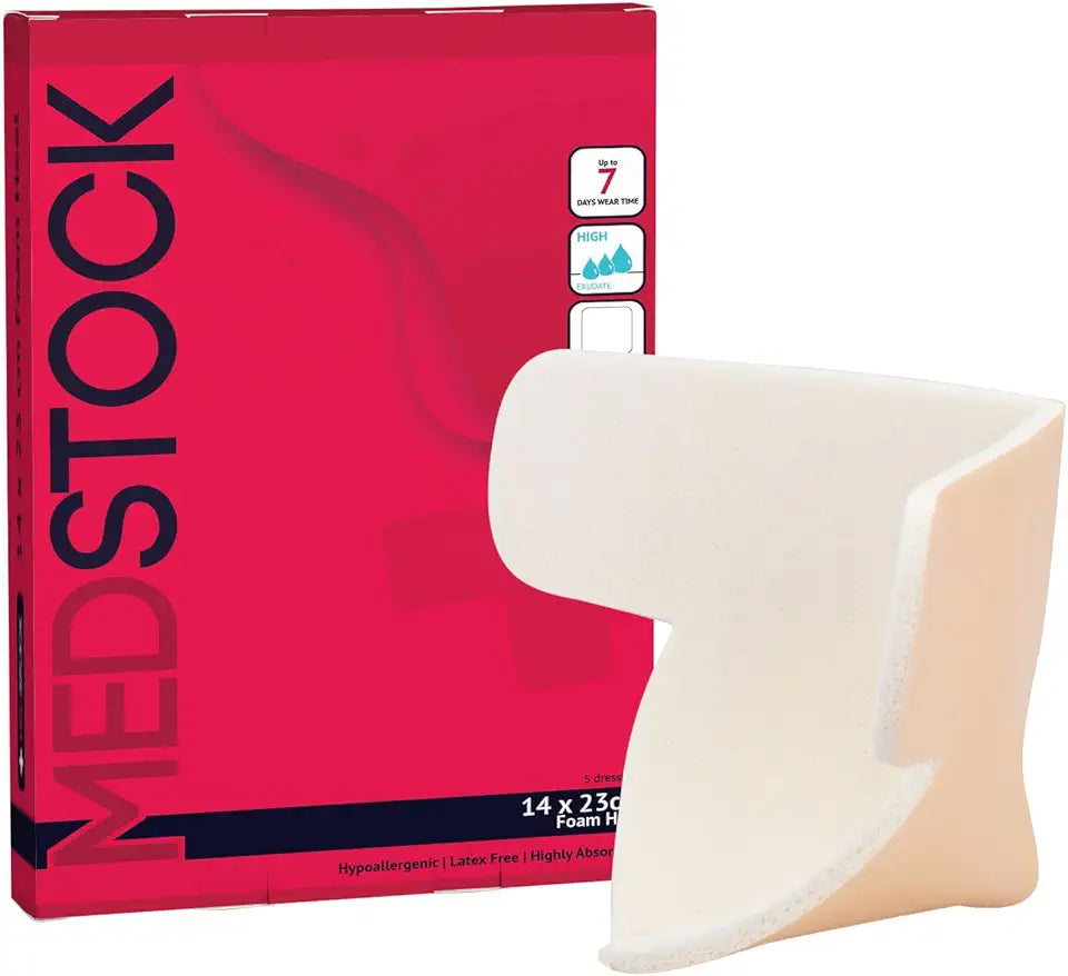 Non-Adhesive Foam Heel Dressing, 5.5"x9", Pack of 5 N4782
