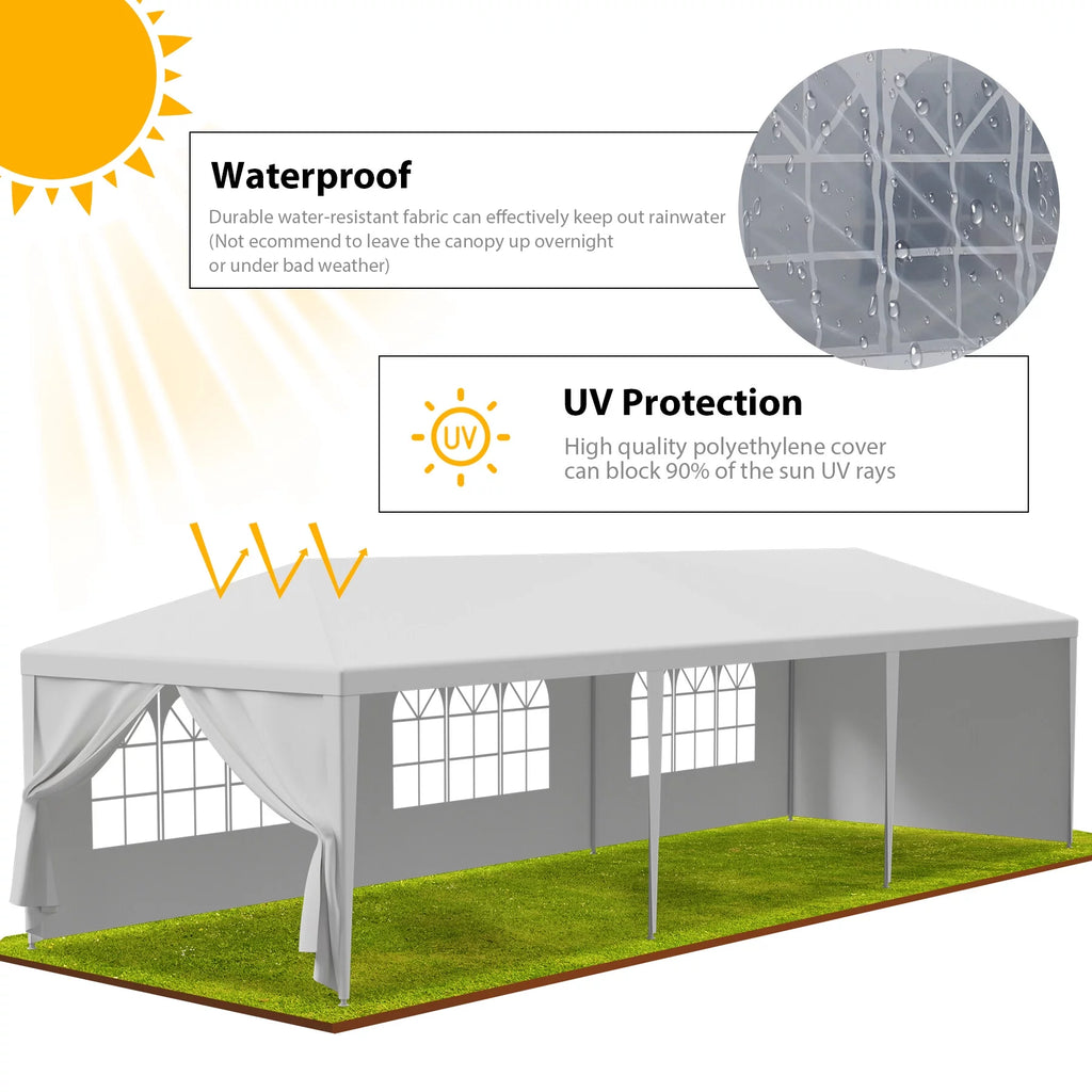 10'x30' White Outdoor Canopy Tent A9017