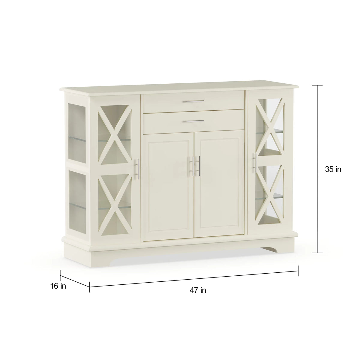Antique White Sideboard Buffet G61146