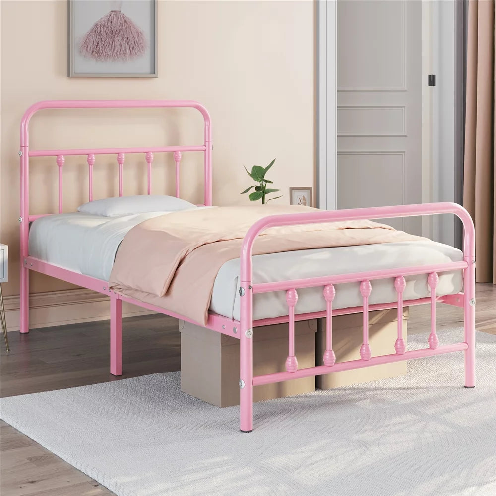 Queen Metal Bed Frame with Headboard & Footboard S21627