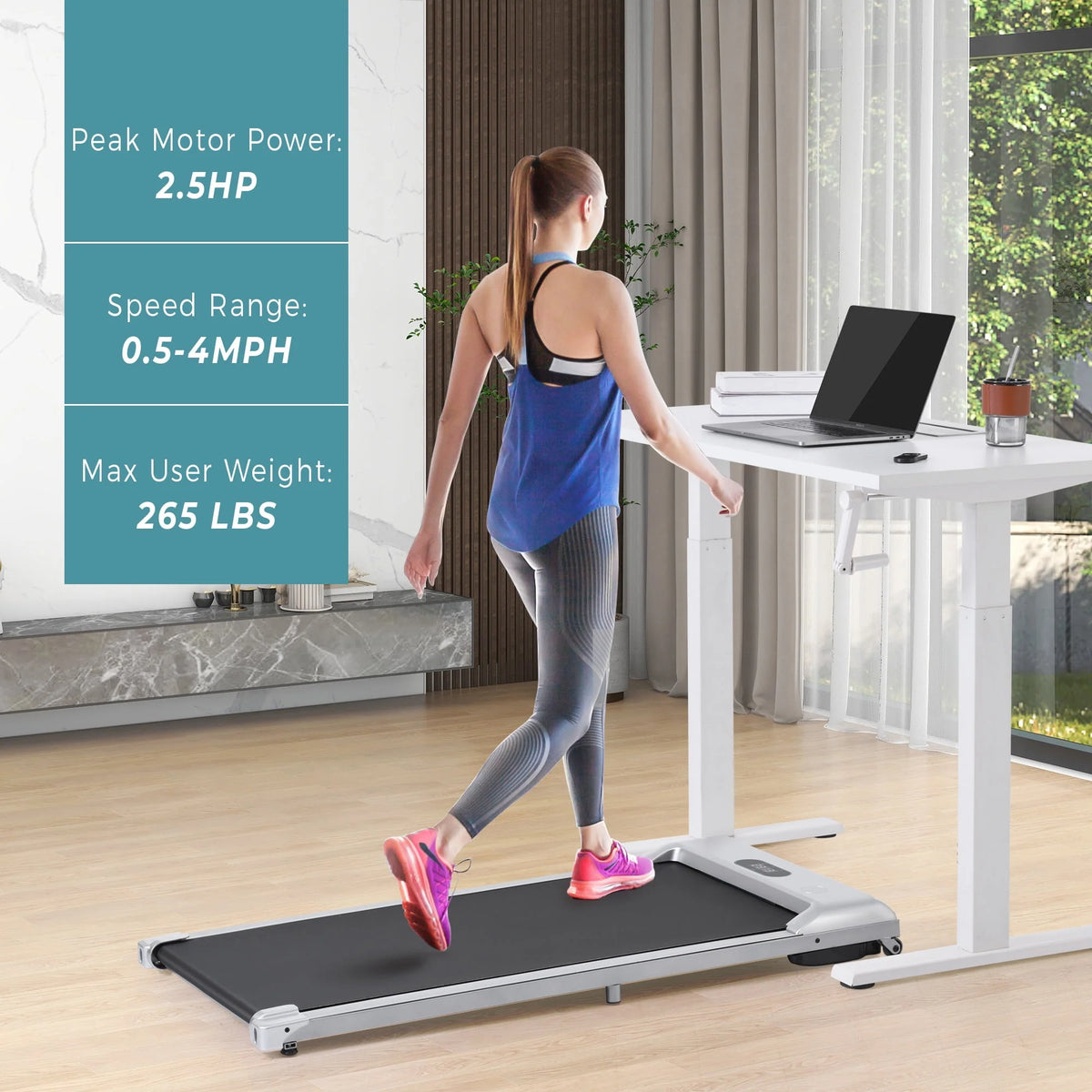 2.5HP Electric Treadmill with Speaker T479087