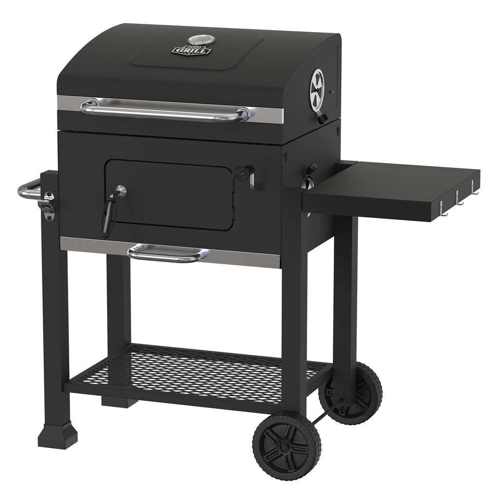 Heavy Duty 24-inch Charcoal Grill, Black I20075