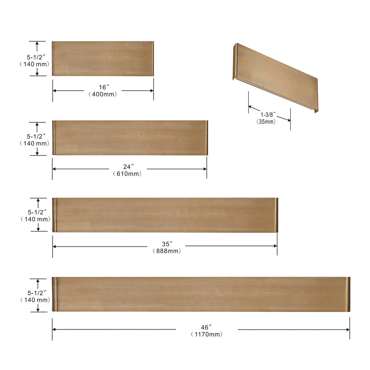 Gold LED Wall Sconce N412923