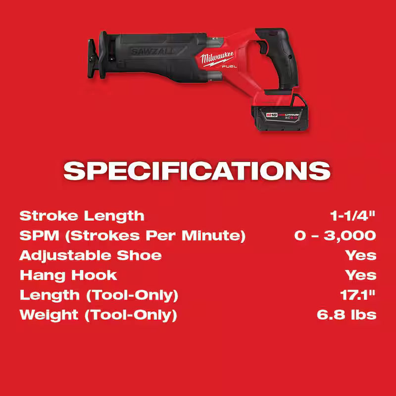 18V Lithium-Ion Brushless Cordless Reciprocating Saw Kit L735920