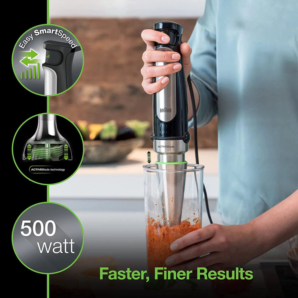 3-in-1 Immersion Hand Blender 500W Stainless Steel U16369