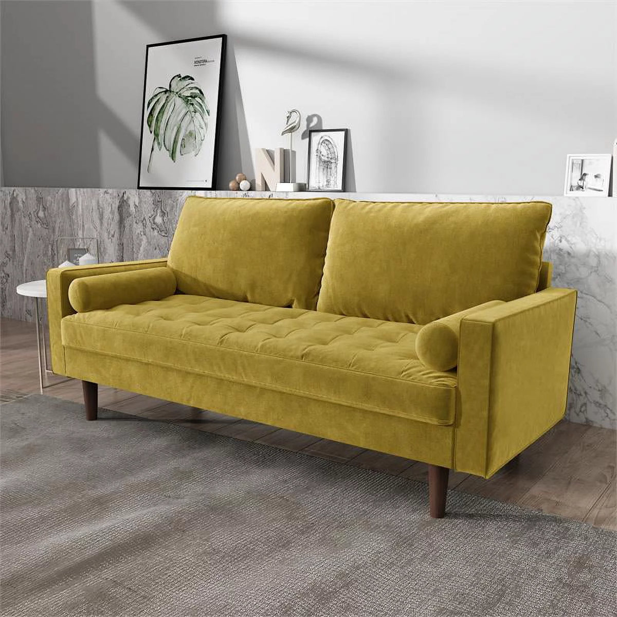 Velvet Living Room Sofa and 2-Loveseat 3 Piece Set T335