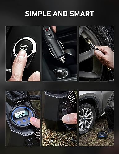Portable Air Compressor Tire Inflator with Digital Pressure Gauge X564108