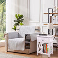 White Nightstand End Table with Drawer X4530