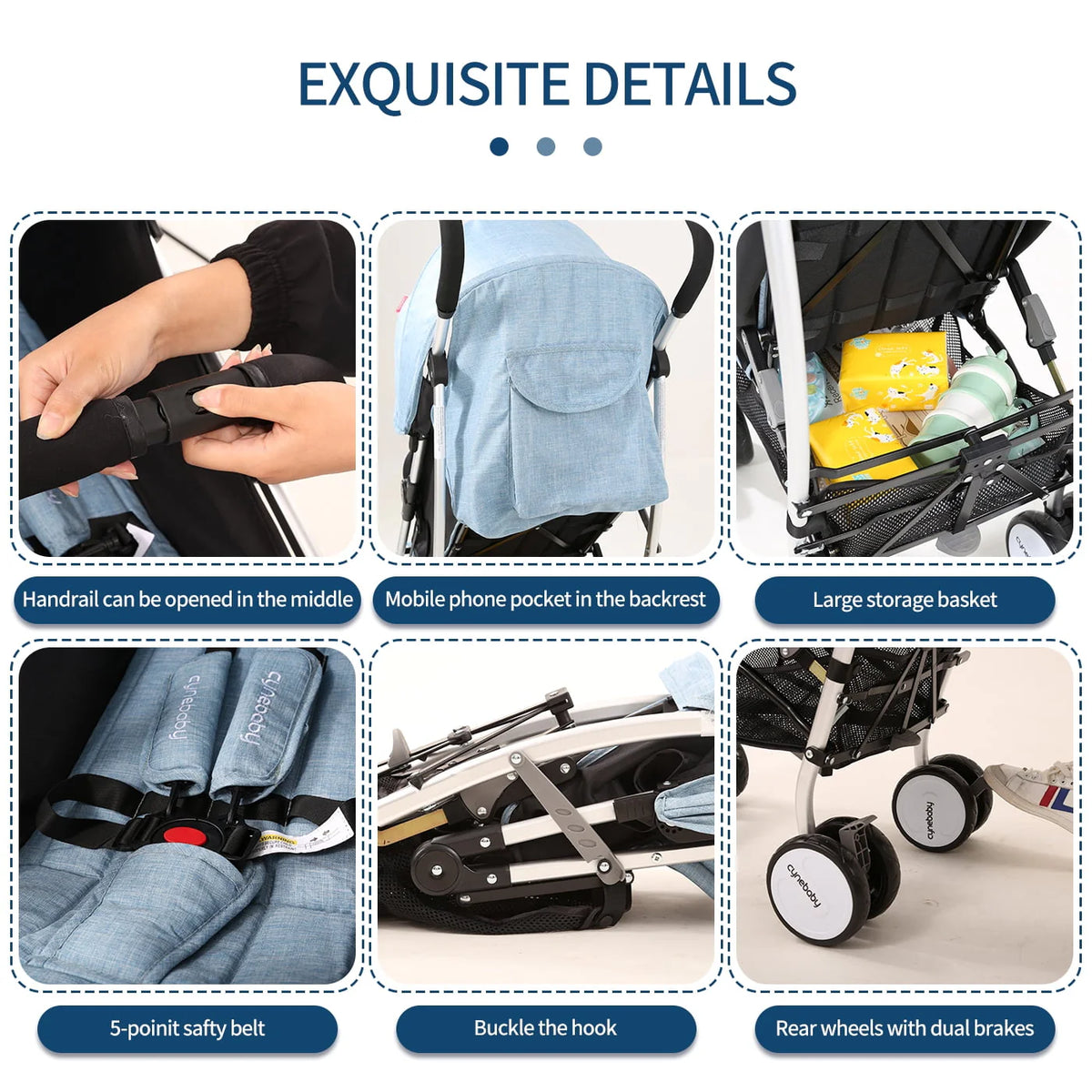 Lightweight Compact Folding Umbrella Stroller I810941