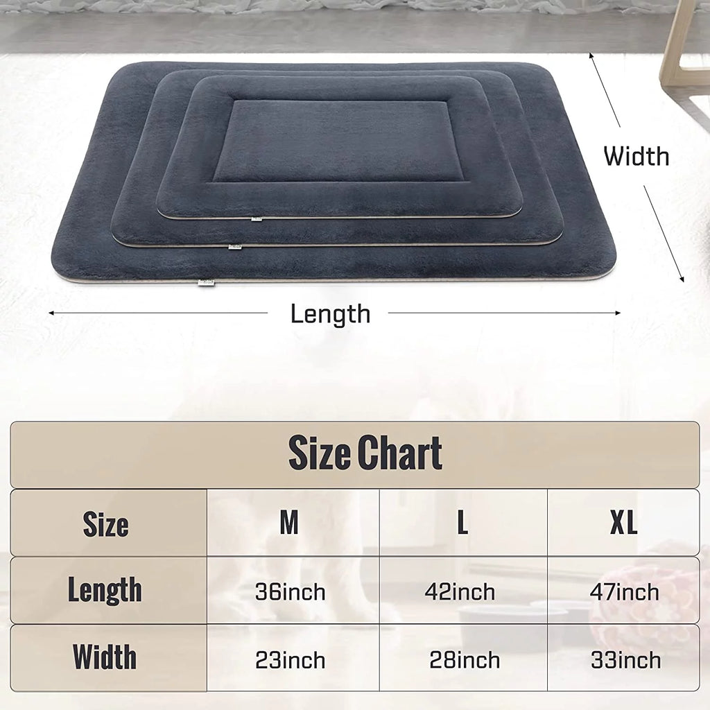 Soft Dog Bed Crate Pad Mat Machine Washable Pet Mattress C317
