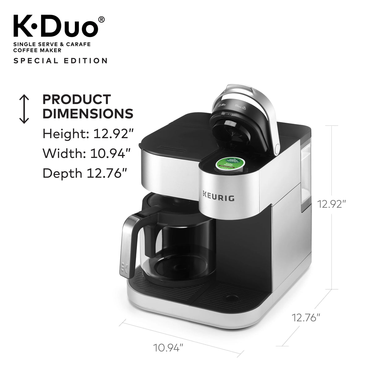 Single Serve K-Cup Pod & Carafe Coffee Maker K855222