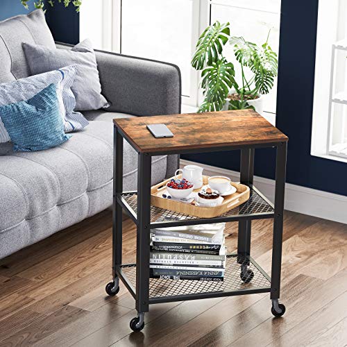 Kitchen Cart with 3 Shelves and 6 Hooks U4876
