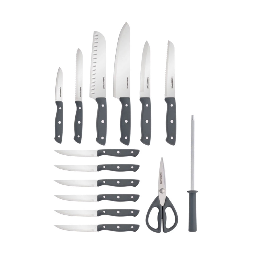 15-piece Triple Rivet Knife Block Set D1517