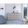 Light Grey Manufactured Wood Dresser C833