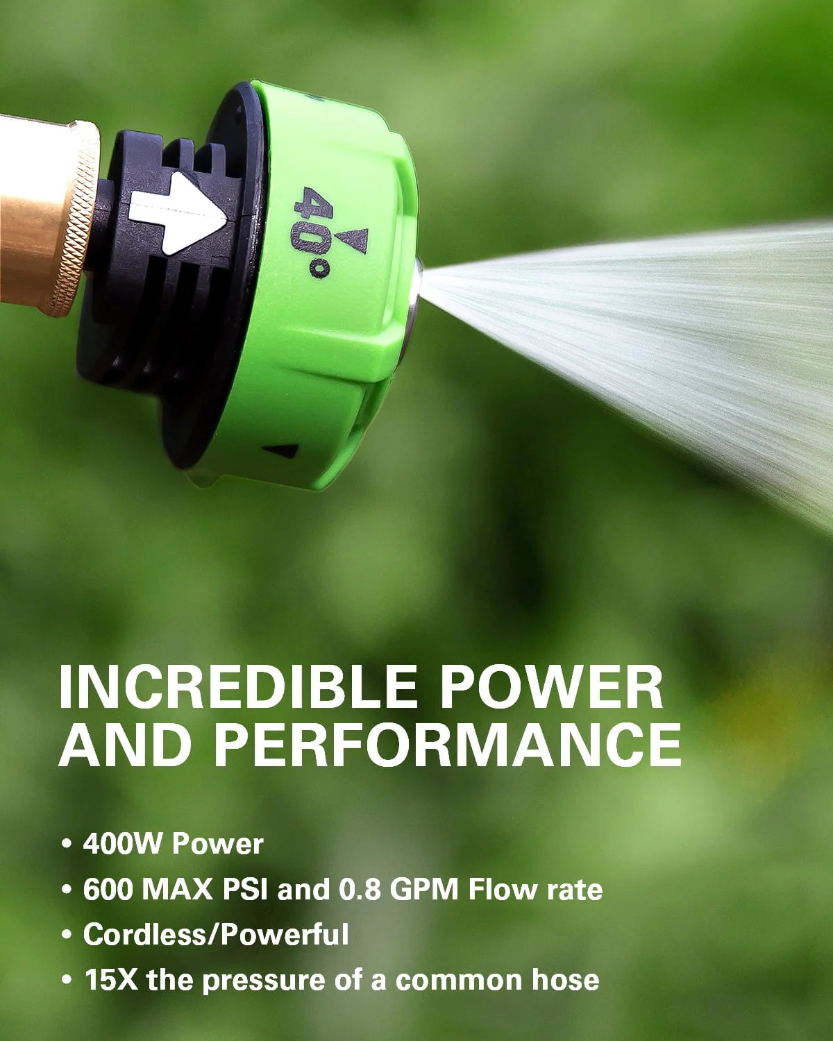 24V 600-PSI Cordless Power Cleaner with 4.0 Ah Battery and Charger T90710