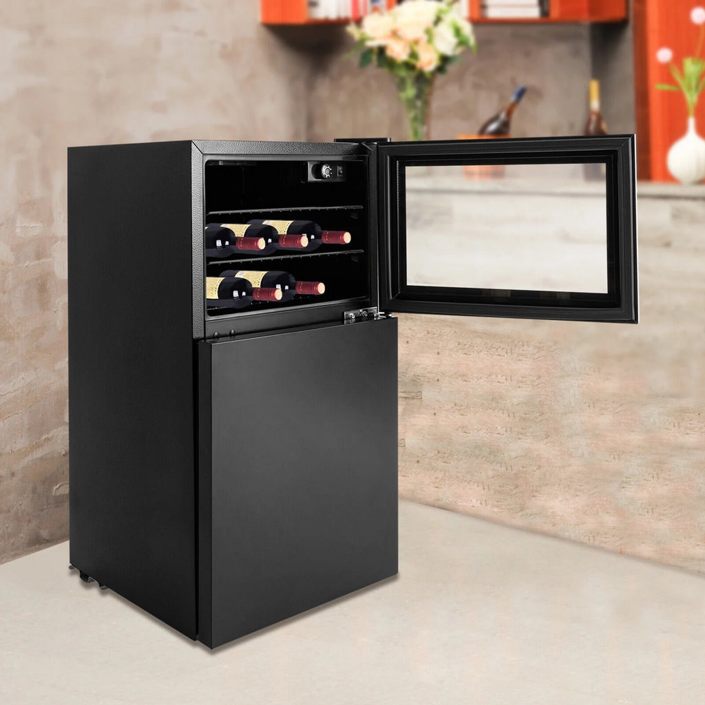 34" Dual Zone Wine Cooler Refrigerator Built-in Under-Counter Frost-Free O93208